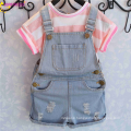 Chinese Distributors Of Little Kids Denim Worn Dungarees With Buttons